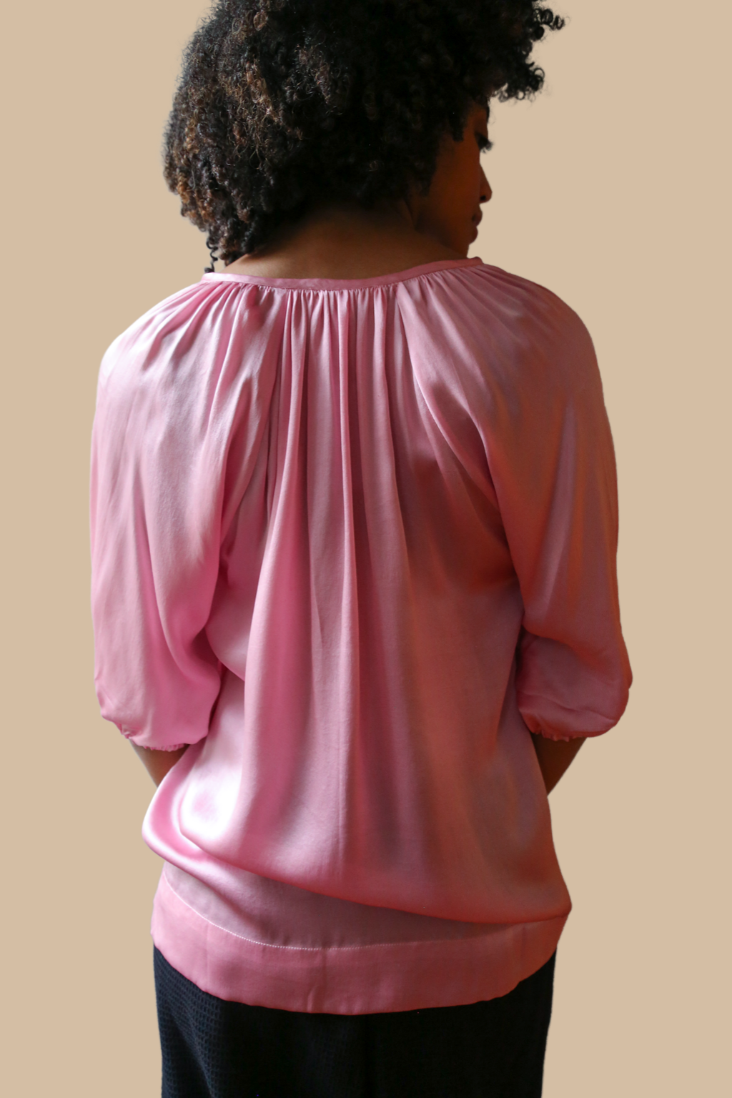 Circe Blouse in Cameo Pink