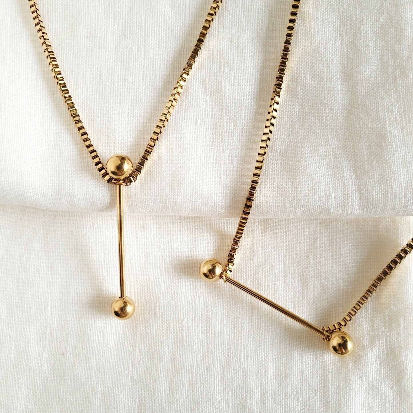 Barbell Gold-Plated Necklace