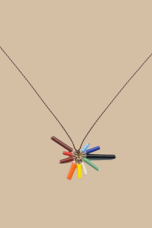 Rainbow Burst Pendant Necklace