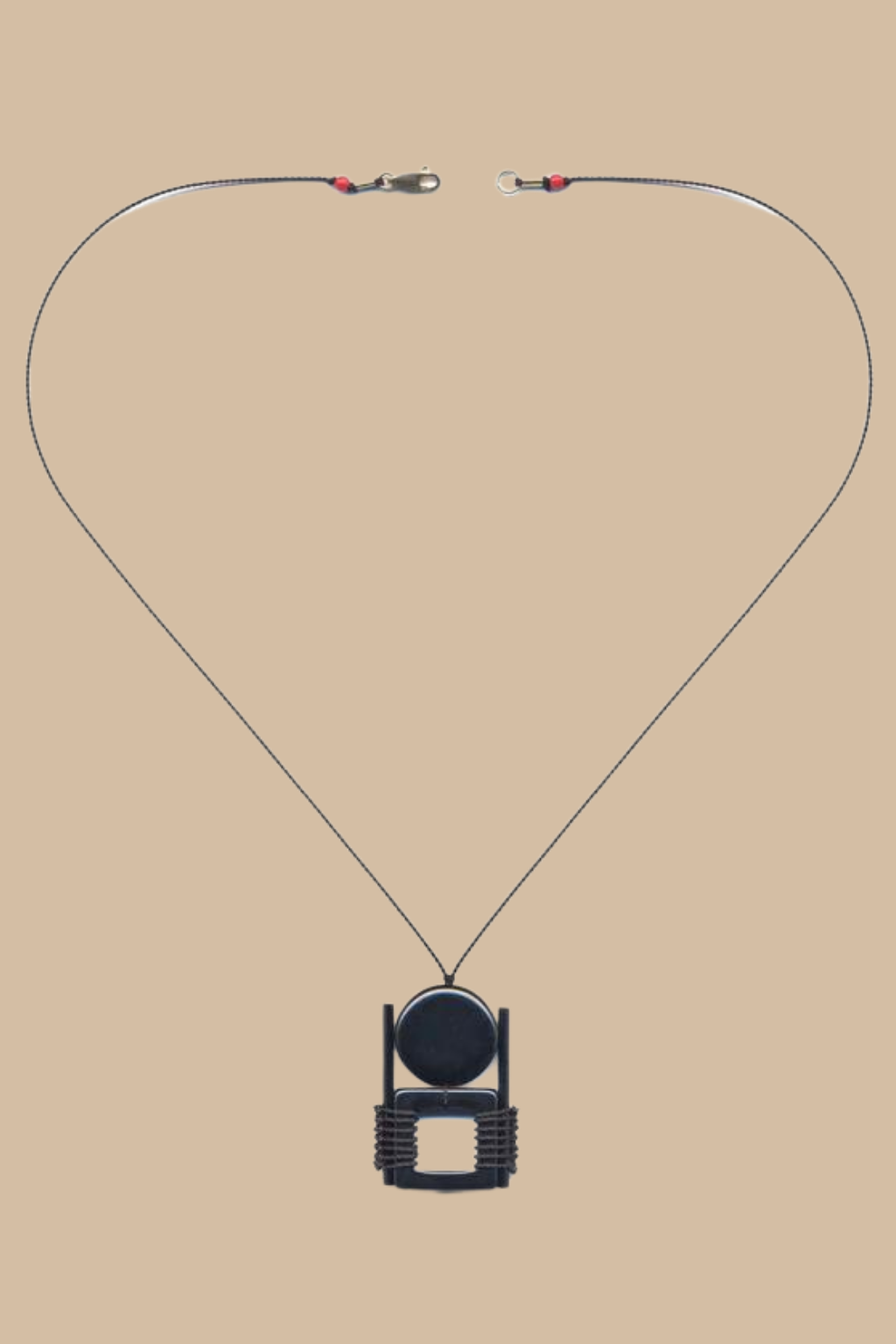 Anni Albers- Black Pendant Necklace