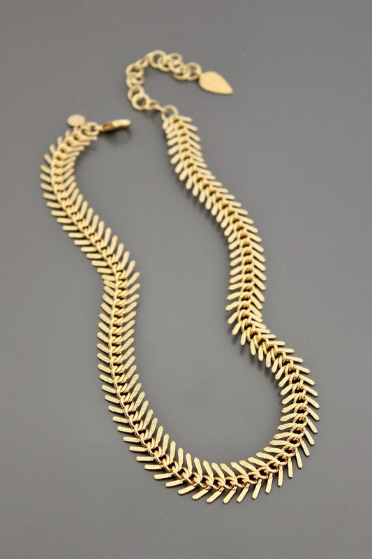 15” Fishbone Chain Necklace