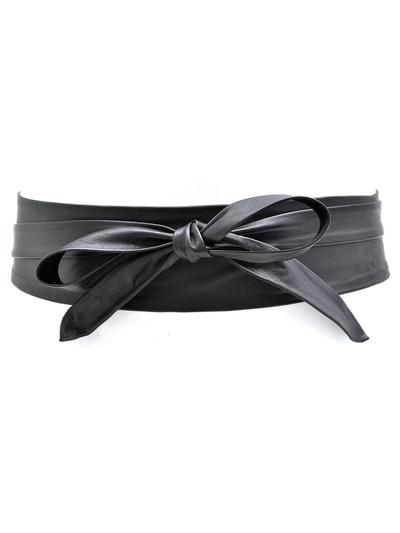 Wrap belt in Black
