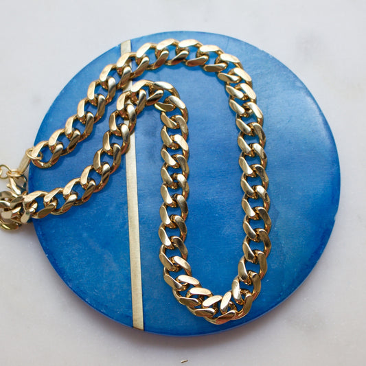 Soho Curb Chain Necklace - Gold