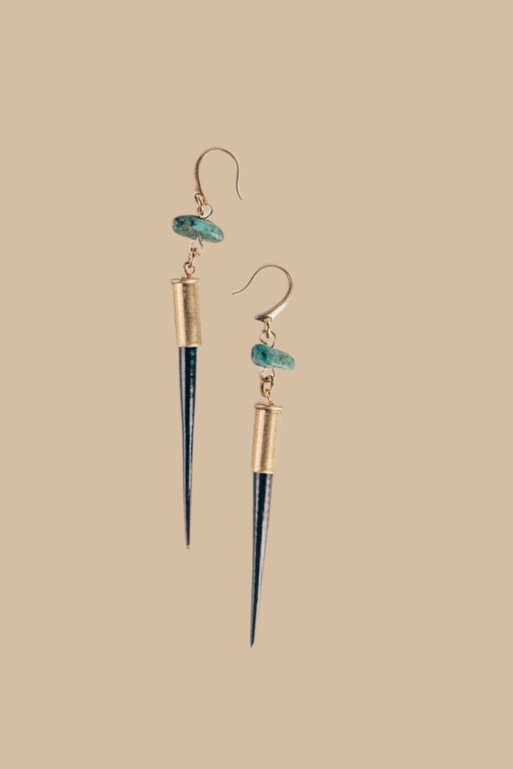 Quill and Turquoise Earrings